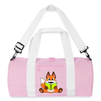 Livre de Fox Nerd - Sac de sport recyclé - rose/blanc - Devant