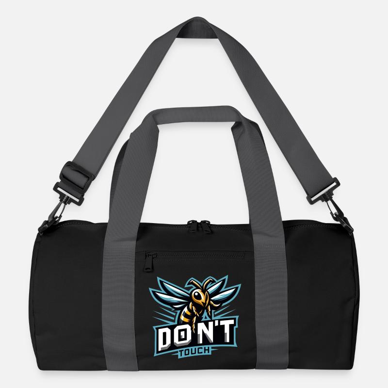 Gaming Logo Aggressive Biene Don't Touch Recycelte Duffel Bag