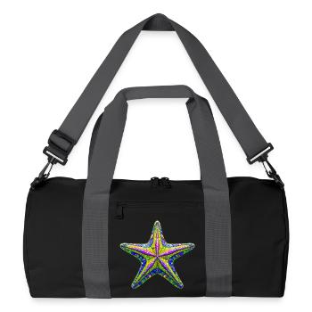 Étoile de mer - Sac de sport recyclé - noir/gris graphite - Devant