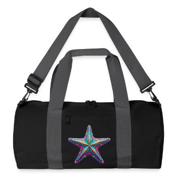 Étoile de mer - Sac de sport recyclé - noir/gris graphite - Devant