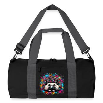 Hedgehog - Recycled Duffel Bag - black/graphite grey - Front