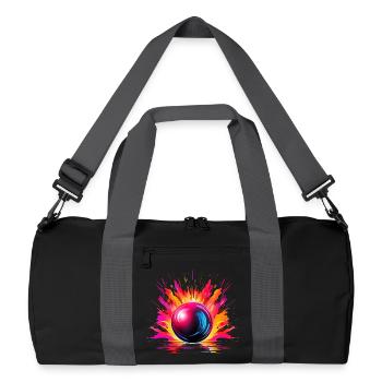Bowling - Recycled Duffel Bag - black/graphite grey - Front