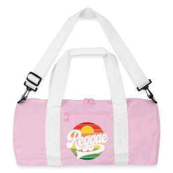 Reggae Rétro Coucher de Soleil - Sac de sport recyclé - rose/blanc - Devant