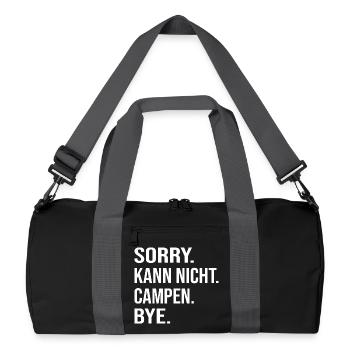 PARDON. NE. CAMP. Au revoir. - Sac de sport recyclé - noir/gris graphite - Devant