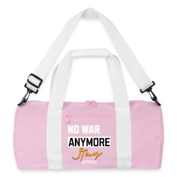 Plus de guerre Restez en paix - Sac de sport recyclé - rose/blanc - Devant