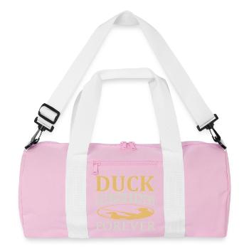 Duck hunting - Recycled Duffel Bag - pink/white - Front