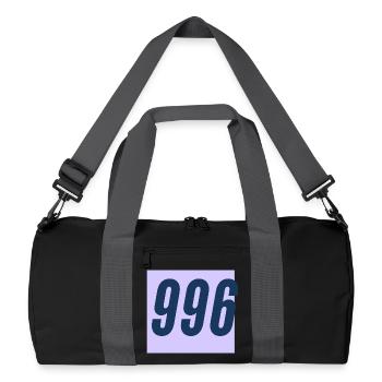 996 work culture - Recycled Duffel Bag - black/graphite grey - Front