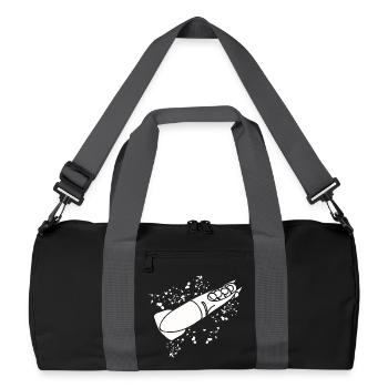 Bobfahrer Bobschlitten Viererbob - Recycelte Duffel Bag - Schwarz/Graphitgrau - Vorne