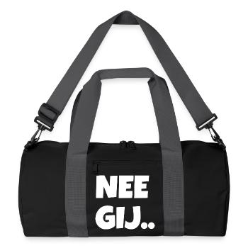 nein du - Recycelte Duffel Bag - Schwarz/Graphitgrau - Vorne