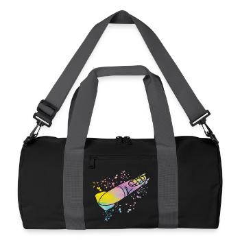 Bob Team Anschieber Bob - Recycelte Duffel Bag - Schwarz/Graphitgrau - Vorne