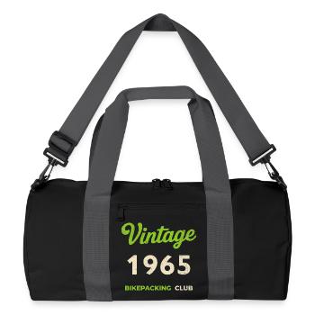 Millésime 1965 – Bikepacking Club Rétro Année de naissance - Sac de sport recyclé - noir/gris graphite - Devant