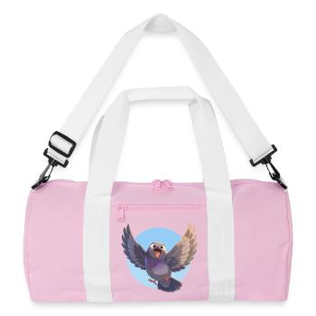 Pigeons Pigeon - Sac de sport recyclé - rose/blanc - Devant