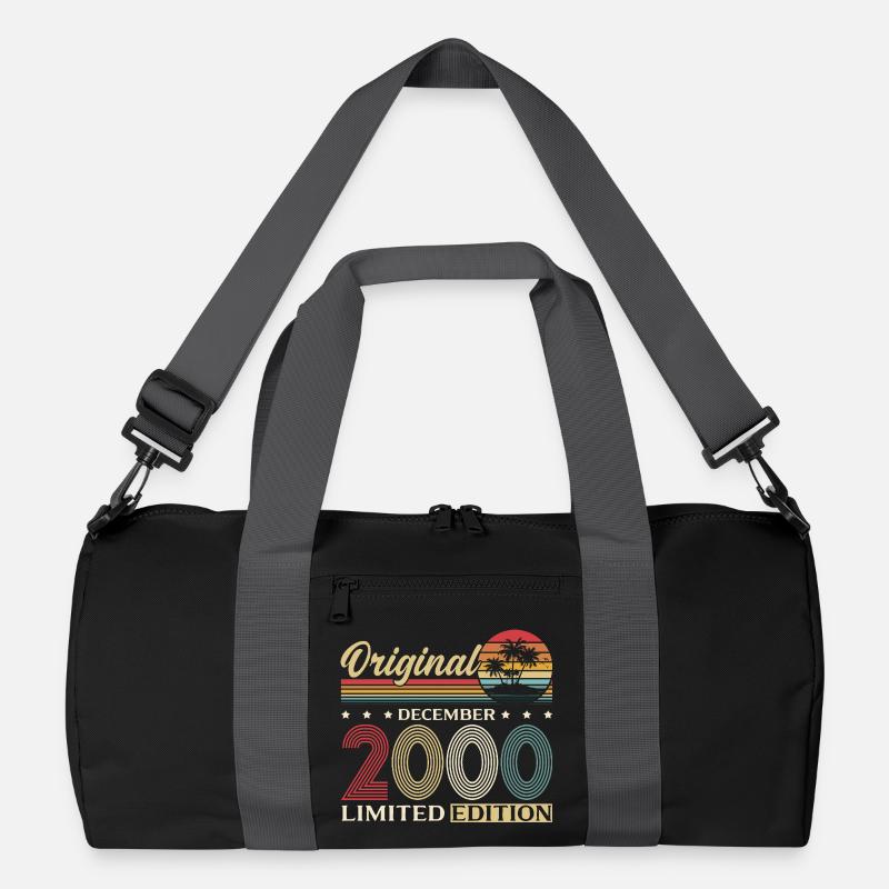 25th Birthday Original December Year 2000 Recycled Duffel Bag