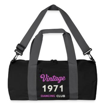 Vintage 1971 – Dancing Club Retro Année de naissance - Sac de sport recyclé - noir/gris graphite - Devant