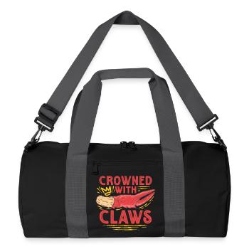 Crabes royaux d’Alaska couronnés de pinces - Sac de sport recyclé - noir/gris graphite - Devant