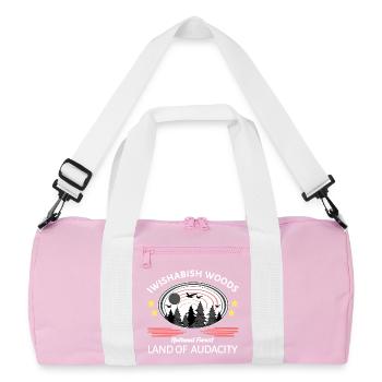 Bois d’Iwishabish - Sac de sport recyclé - rose/blanc - Devant
