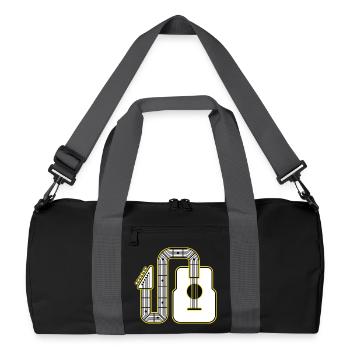 Abstract Guitar Art - Recycled Duffel Bag - black/graphite grey - Front