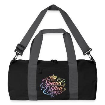 Special Edition Colorful - Recycled Duffel Bag - black/graphite grey - Front