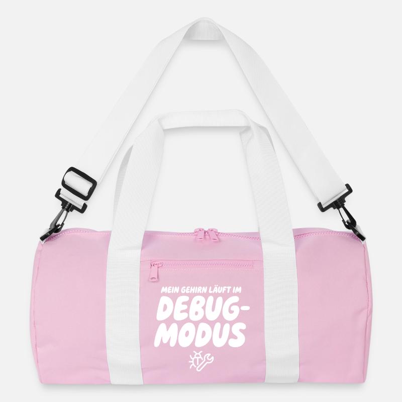 Brain in Debug Mode – Humor Graphics Recycled Duffel Bag