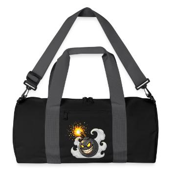 Angry Cartoon Bombshell - Recycled Duffel Bag - black/graphite grey - Front