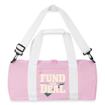 Courtiers en prêts hypothécaires, agents de prêt, - Sac de sport recyclé - rose/blanc - Devant
