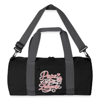 Daddy Is My Home Gift Love - Recycled Duffel Bag - black/graphite grey - Front