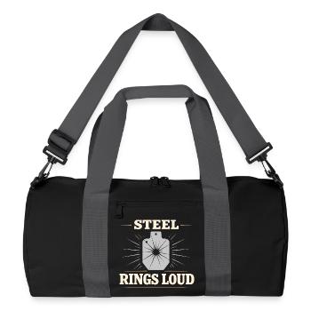 Shooter d’action cowboy. Shooter d’action cowboy - Sac de sport recyclé - noir/gris graphite - Devant