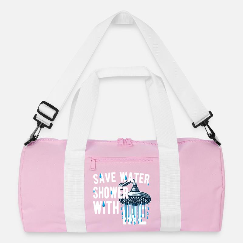 Wasser sparen, mit mir duschen, witzig, witzig Recycelte Duffel Bag