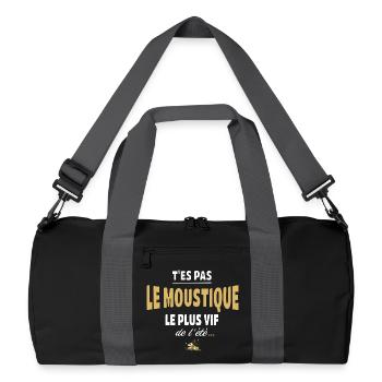 T’es pas le moustique le plus vif de l’été - Sac de sport recyclé - noir/gris graphite - Devant