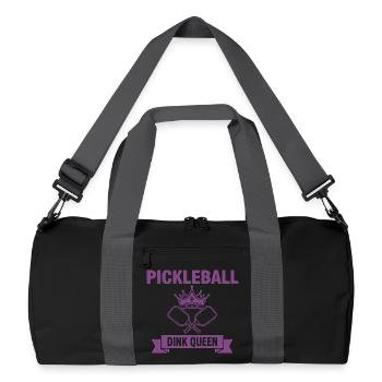 Pickleball Dink Queen Joueur drôle Adore le pickleball - Sac de sport recyclé - noir/gris graphite - Devant