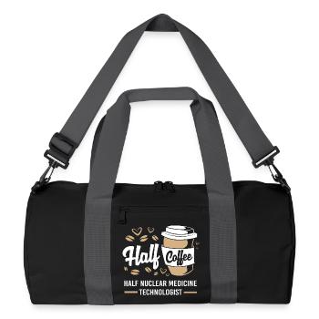 Radiologie Nuklear Atom Nuklearmedizin - Recycelte Duffel Bag - Schwarz/Graphitgrau - Vorne