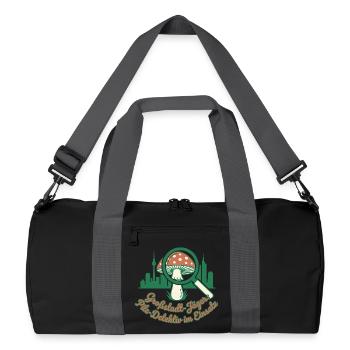 Détective Champignon Urbain - Sac de sport recyclé - noir/gris graphite - Devant