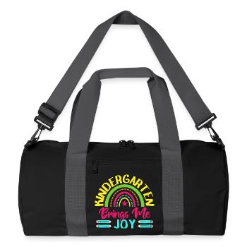 Pre K Teacher Brings Me Joy Kindergarten Teacher - Recycelte Duffel Bag - Schwarz/Graphitgrau - Vorne