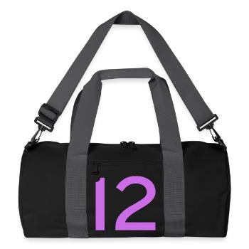 12 - Recycled Duffel Bag - black/graphite grey - Front