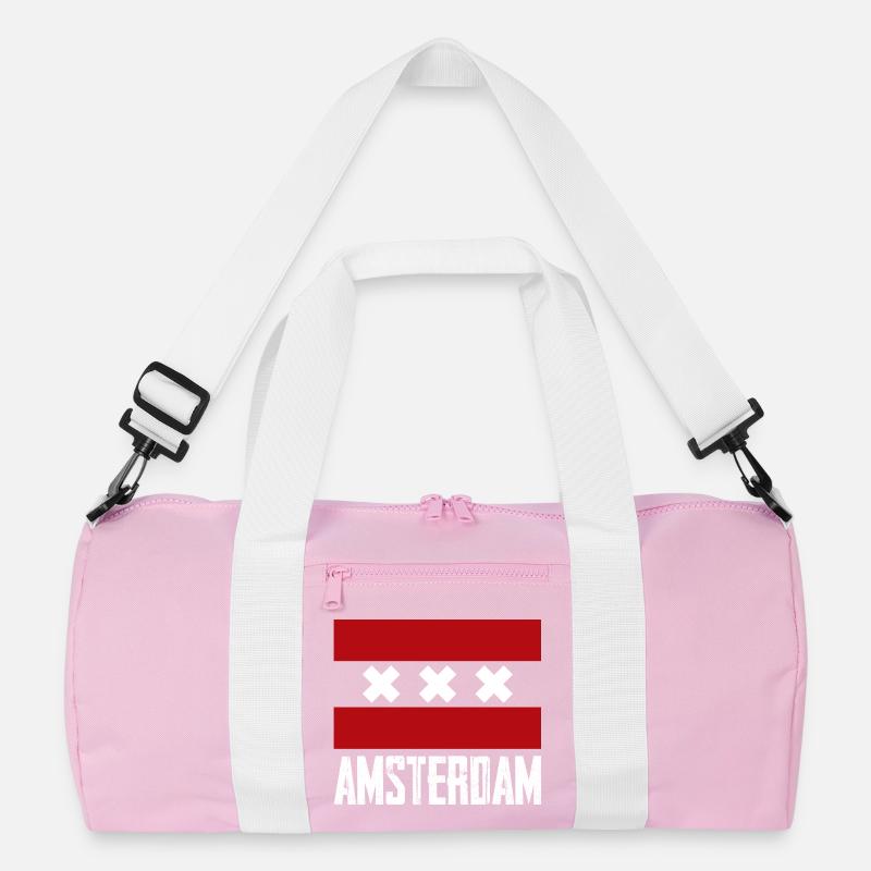 Amsterdam X Gestreiftes Emblem Recycelte Duffel Bag