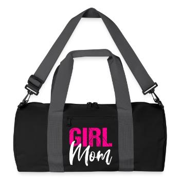Girl Mom Tochter Mutter Mama - Recycelte Duffel Bag - Schwarz/Graphitgrau - Vorne