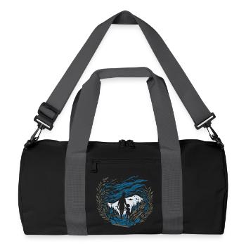 Ethereal Whispers - Recycled Duffel Bag - black/graphite grey - Front