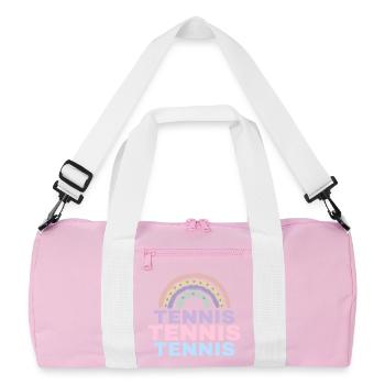 Arc-en-ciel de tennis - Sac de sport recyclé - rose/blanc - Devant