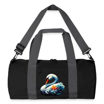 Swan - Recycled Duffel Bag - black/graphite grey - Front