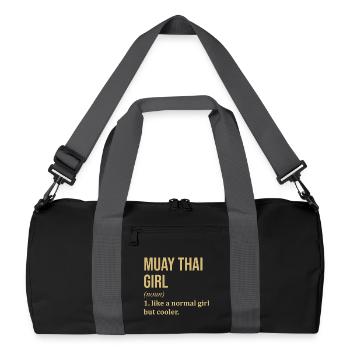 Muay Thai - Recycled Duffel Bag - black/graphite grey - Front