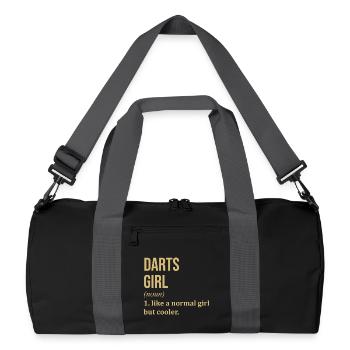 Darts - Recycled Duffel Bag - black/graphite grey - Front