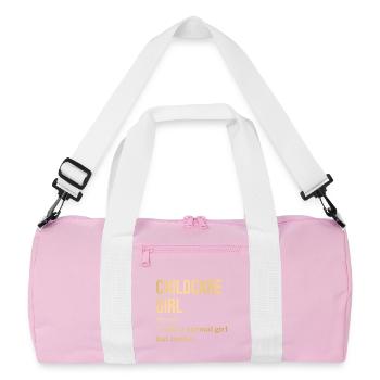 Garde d’enfants - Sac de sport recyclé - rose/blanc - Devant