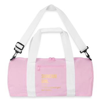 Soins de la peau - Sac de sport recyclé - rose/blanc - Devant