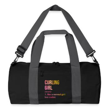 Curling - Recycelte Duffel Bag - Schwarz/Graphitgrau - Vorne
