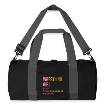 ringen - Recycelte Duffel Bag - Schwarz/Graphitgrau - Vorne