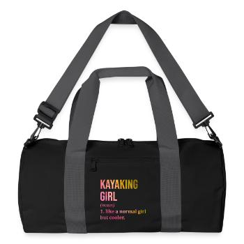 Kayak - Sac de sport recyclé - noir/gris graphite - Devant