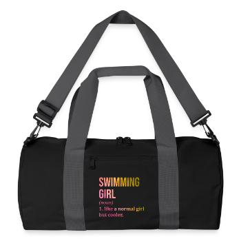 Schwimmer - Recycelte Duffel Bag - Schwarz/Graphitgrau - Vorne