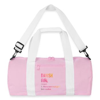 Danemark - Sac de sport recyclé - rose/blanc - Devant