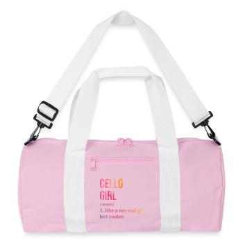violoncelle - Sac de sport recyclé - rose/blanc - Devant