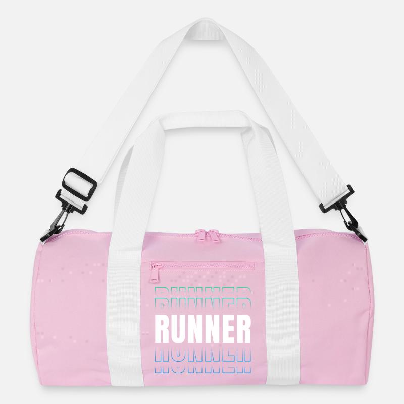 Runner Typo Pattern Running Collection Recycled Duffel Bag